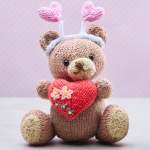 Love Bug Valentine’s Bear Knitting Pattern Knitting Pattern