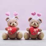 Love Bug Valentine’s Bear Knitting Pattern Knitting Pattern