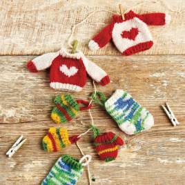 Mini Christmas Knitwear Decorations Pattern Knitting Pattern