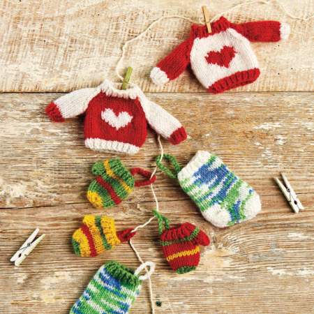 Mini Christmas Knitwear Decorations Pattern Knitting Pattern