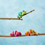 Mini Chameleons Knitting Pattern