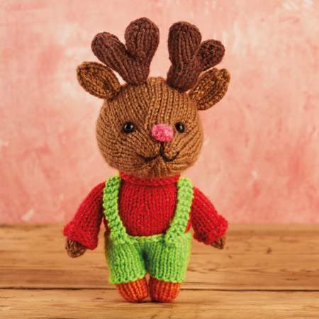 Rudolph Reindeer Toy Knitting Pattern