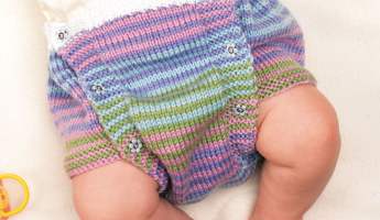 Striped Nappy Cover Knitting Pattern