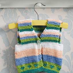 Baby Knitting Patterns: Knitted Baby Waistcoat and Socks for Newborns Knitting Pattern