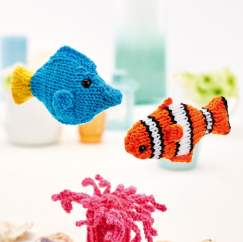 Clown fish and friends Knitting Pattern