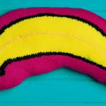 Banana cushion Knitting Pattern