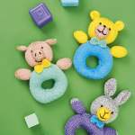 Rattle characters Knitting Pattern