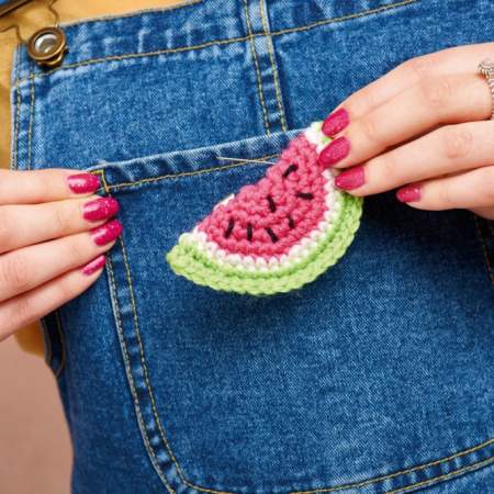 Watermelon Brooch crochet Pattern