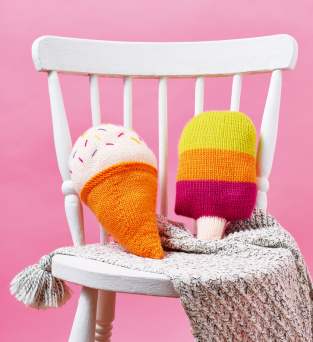 Ice Cream & Ice Lolly Cushion Knitting Pattern Knitting Pattern