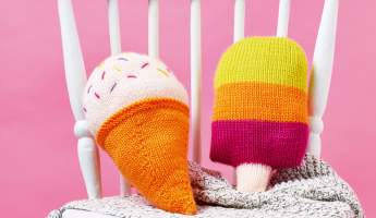 Ice Cream & Ice Lolly Cushion Knitting Pattern