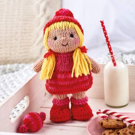 Candy Cane Doll Knitting Pattern