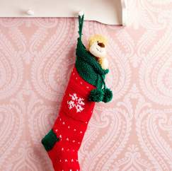 Easy Christmas Stocking Knitting Pattern