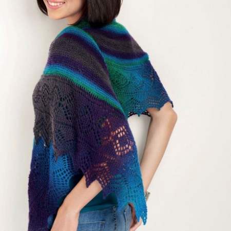 Colourful Lace Shawl Knitting Pattern