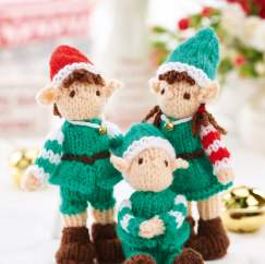 Mini Christmas Elves Knitting Pattern