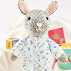 Pyjama Bunny Toy Knitting Pattern