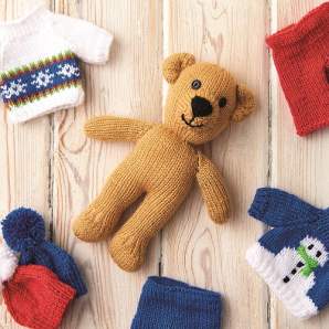 Teddy Bear Duo Toy Knitting Pattern Knitting Pattern