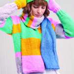 Learnalong Part One: Striped Colourblock Scarf Knitting Pattern