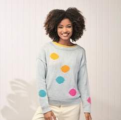 Multi Colour Spot Jumper Knitting Pattern