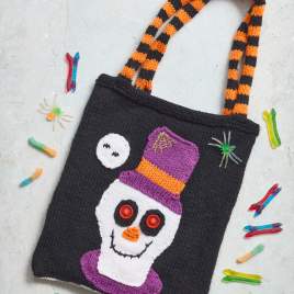 Trick or Treat Carry Bag Knitting Pattern Knitting Pattern