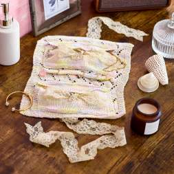 Lace Jewellery Roll Knitting Pattern Knitting Pattern