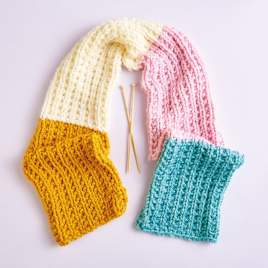 Knit a Scarf in Easy Steps Knitting Pattern
