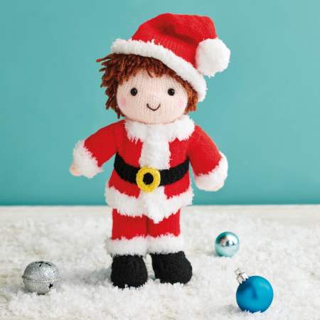 Billy Doll: Christmas Santa Outfit Knitting Pattern