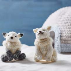 Arctic Animals Make-along Part Two: Arctic Fox and Arctic Wolf Knitting Pattern