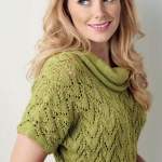 Ribbed Lace Top Knitting Pattern