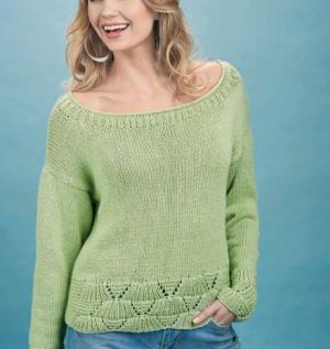 Scallop Edged Sweater
