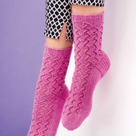 Beginner’s lace socks Knitting Pattern