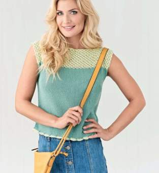 Easy Lace T-Shirt Knitting Pattern Knitting Pattern