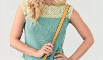 Easy Lace T-Shirt Knitting Pattern