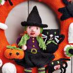 Halloween Wreath Decoration Knitting Pattern Knitting Pattern