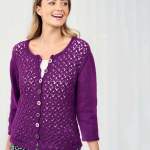 Striking Lace Cardigan Knitting Pattern