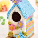 Easy Knitted Bird House Storage Box Knitting Pattern