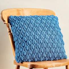 Learn to Knit A Cocoon Stitch Cushion Knitting Pattern