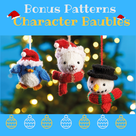 LK 189 Christmas Baubles Bonus patters Knitting Pattern