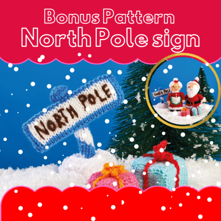 LK 189 Mr & Mrs Claus North Pole Bonus pattern Knitting Pattern