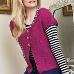 Simple Short Sleeve Cardigan Knitting Pattern