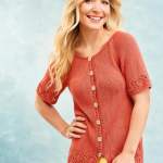Lace Border Cardigan Knitting Pattern