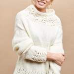 Lace Detail Winter Jumper Knitting Pattern