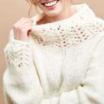 Lace Detail Winter Jumper Knitting Pattern