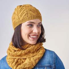 Lace Hat And Cowl Knitting Pattern