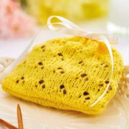 Easy Lace Lavender Bag Knitting Pattern