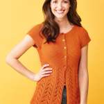 Simple Lace Short Sleeve Cardigan Knitting Pattern