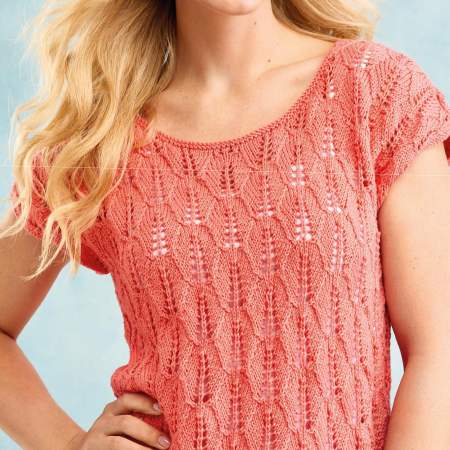 Lace Pattern Summer Top | Knitting Patterns | Let's Knit Magazine