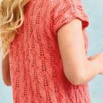Lace Pattern Summer Top Knitting Pattern