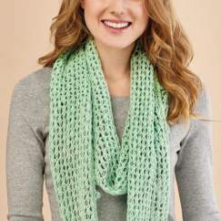 Lace and Bobble Cowl Knitting Pattern