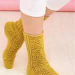 Shell Socks Knitting Pattern