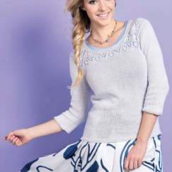 Silver Lace Sweater Knitting Pattern